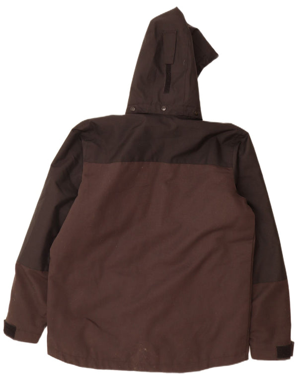 Helly Hansen Veste coupe-vent graphique pour homme UK 40 Large Marron Colourblock