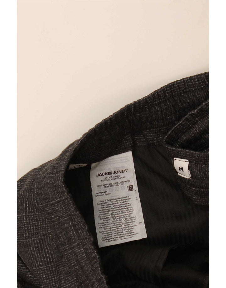 Jack & Jones Pantalon Chino Slim Homme Moyen W32 L30 Gris Carreaux Polyester