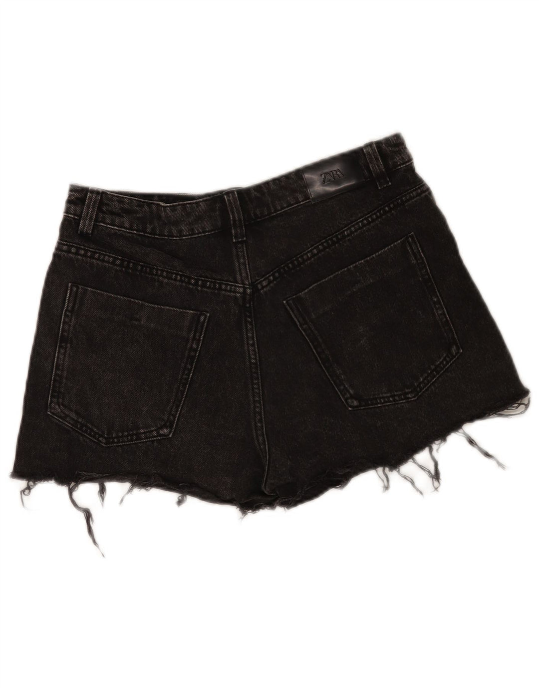 Zara Short en jean pour femme EU 40 Medium W30 Coton noir