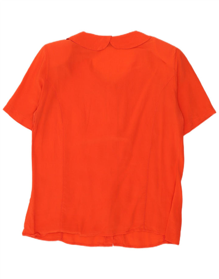 Mazzonetto Chemisier à manches courtes pour femme IT 44 Orange moyen