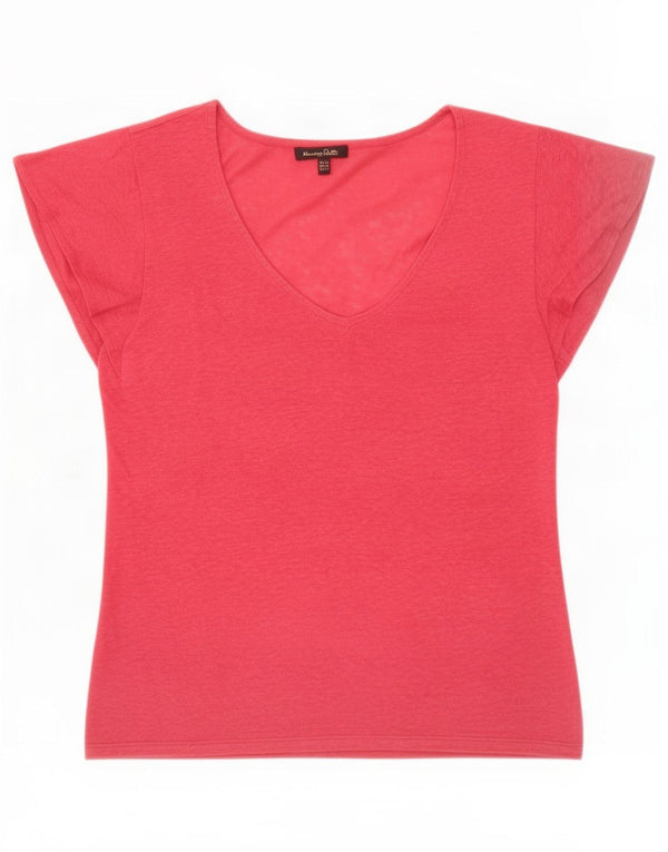 Massimo Dutti T-shirt pour femme UK 6 XS Rose