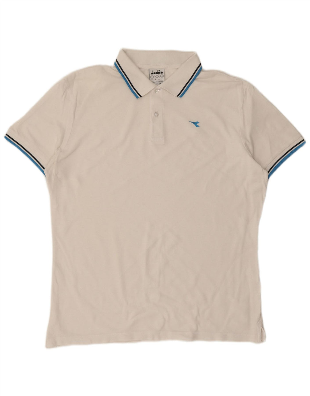 DIADORA Polo Homme XL Blanc Coton