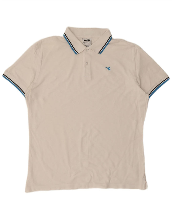 DIADORA Polo Homme XL Blanc Coton