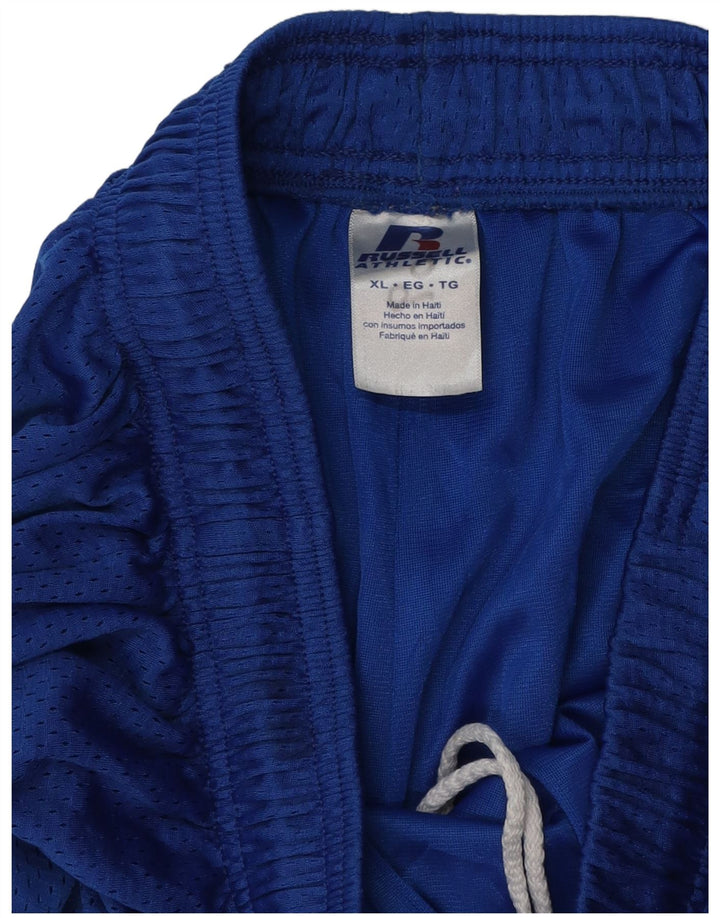 RUSSELL ATHLETIC Short de sport graphique pour homme XL Bleu Polyester