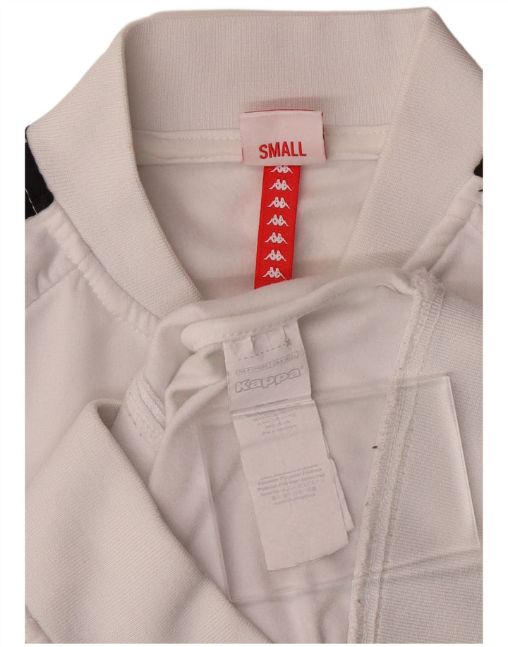 KAPPA Veste de Survêtement Graphique Fille 11-12 Ans Petit Blanc