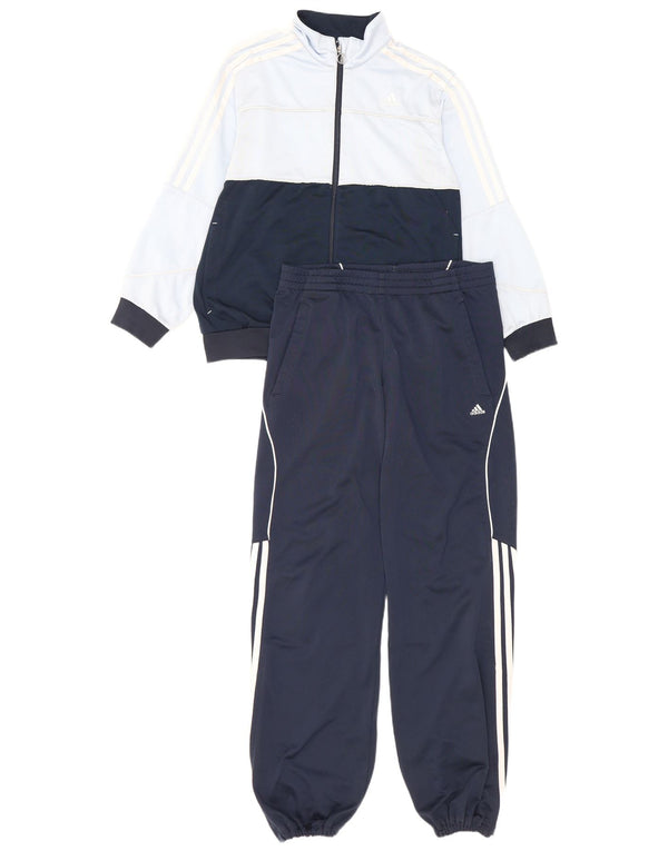 Adidas Survêtement Complet Garçon 13-14 Ans W32 L29 Bleu Colorblock Polyester