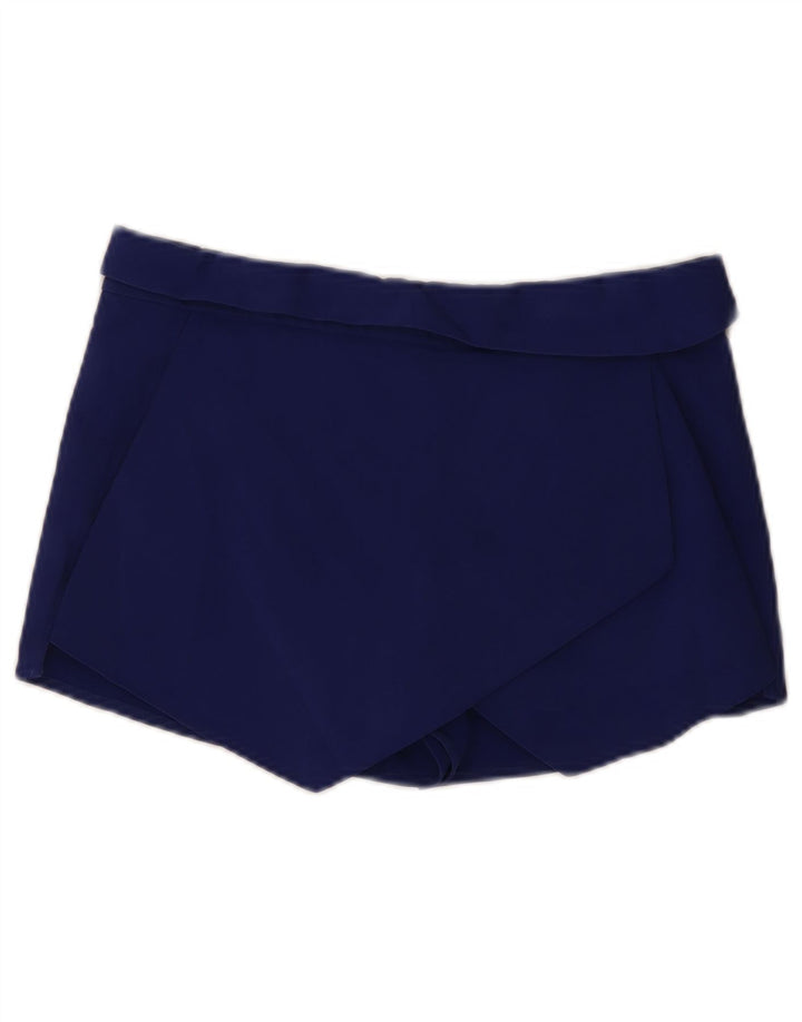 Short Femme Zara Medium W28 Bleu Marine Coton