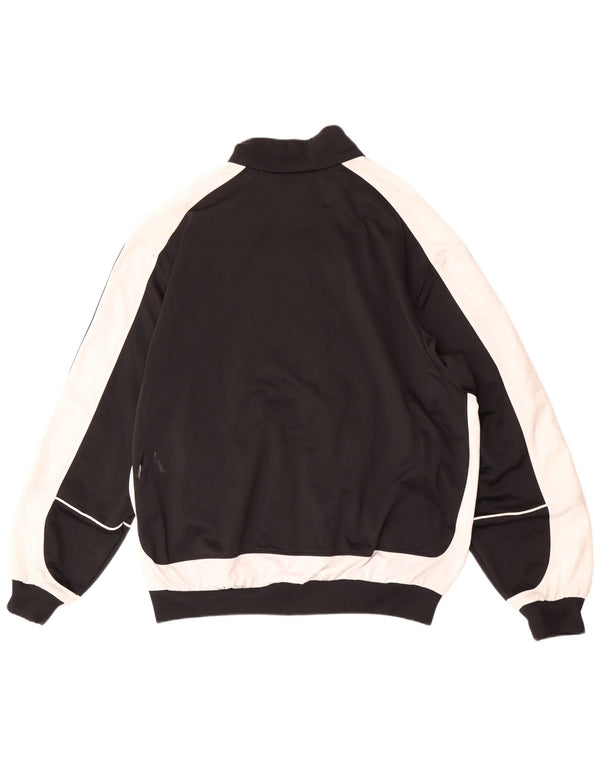 Adidas Veste de survêtement pour homme UK 48/50 XL Noir Colorblock Polyester
