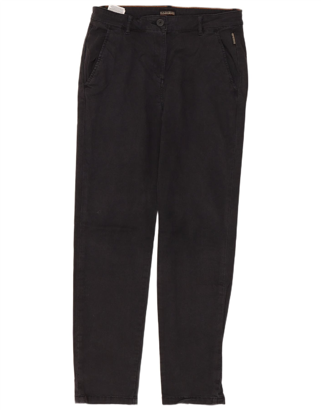 NAPAPIJRI Pantalon Chino Droit Femme Geographic W28 L29 Coton Noir