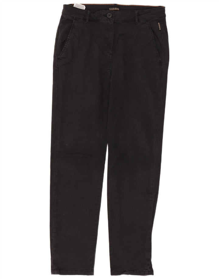 NAPAPIJRI Pantalon Chino Droit Femme Geographic W28 L29 Coton Noir