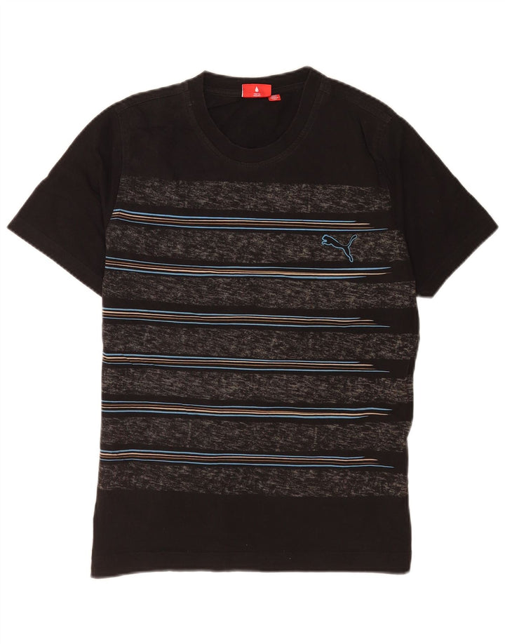 Puma T-Shirt Homme Noir Moyen Rayé