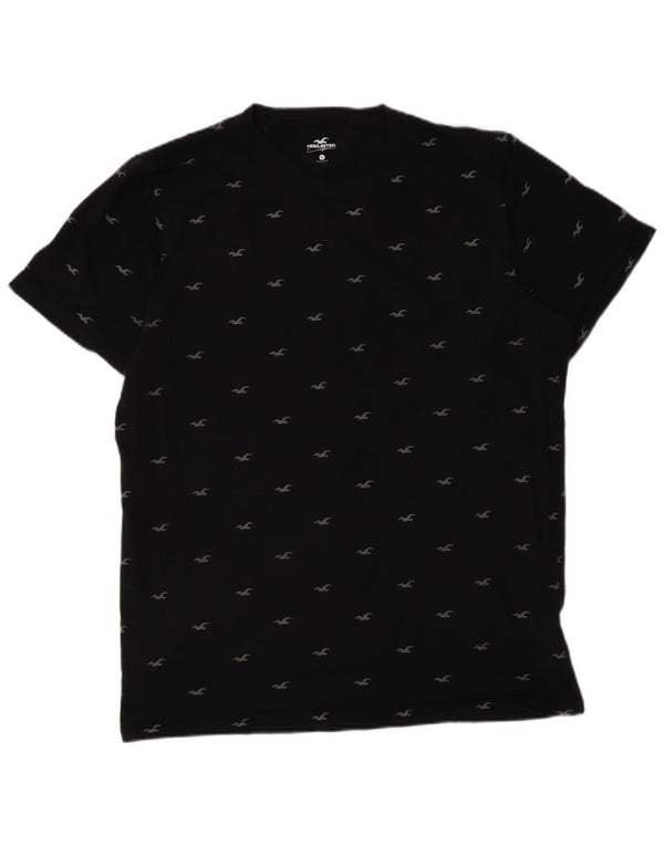 Hollister T-shirt graphique pour hommes, grand, noir, coton