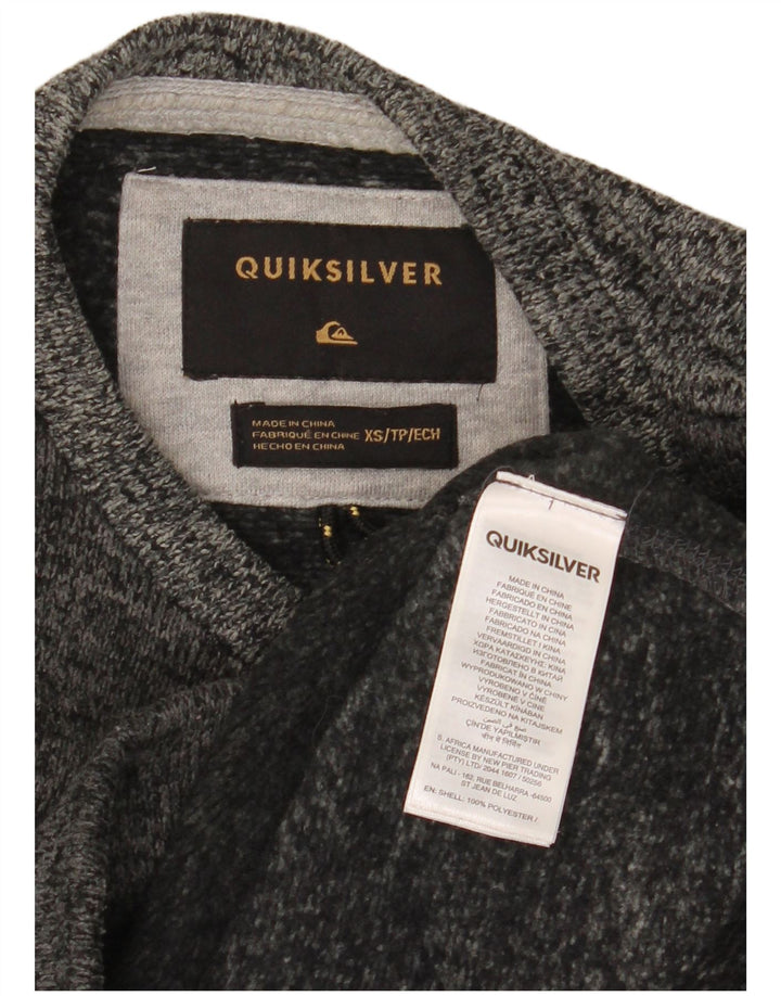 Quiksilver Sweatshirt Jumper XS Gris Moucheté Polyester Homme
