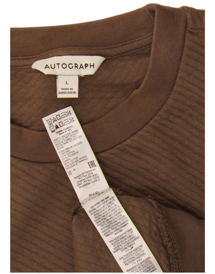 Marks & Spencer Sweat-shirt autographe pour homme en coton marron Taille L