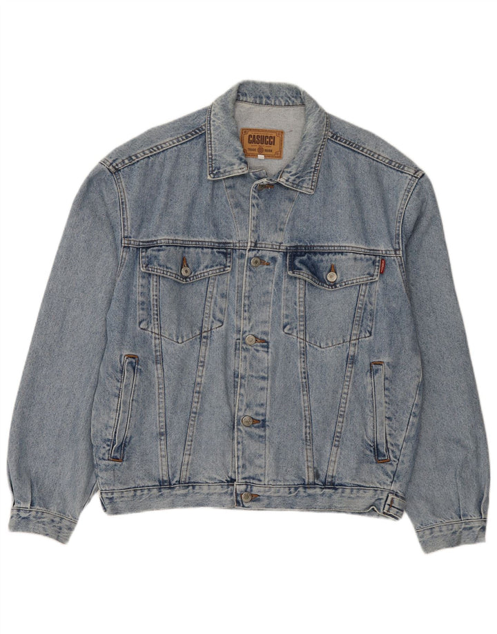 Cassuci Veste en jean pour homme UK 38 Bleu moyen Coton