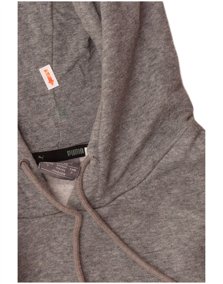PUMA Pull à capuche graphique homme petit gris coton