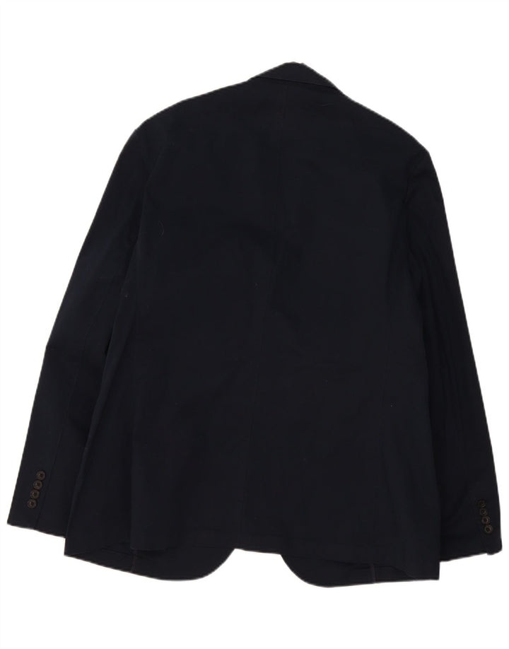 Marks & Spencer Veste blazer à 2 boutons pour homme UK 44 XL Bleu marine Coton
