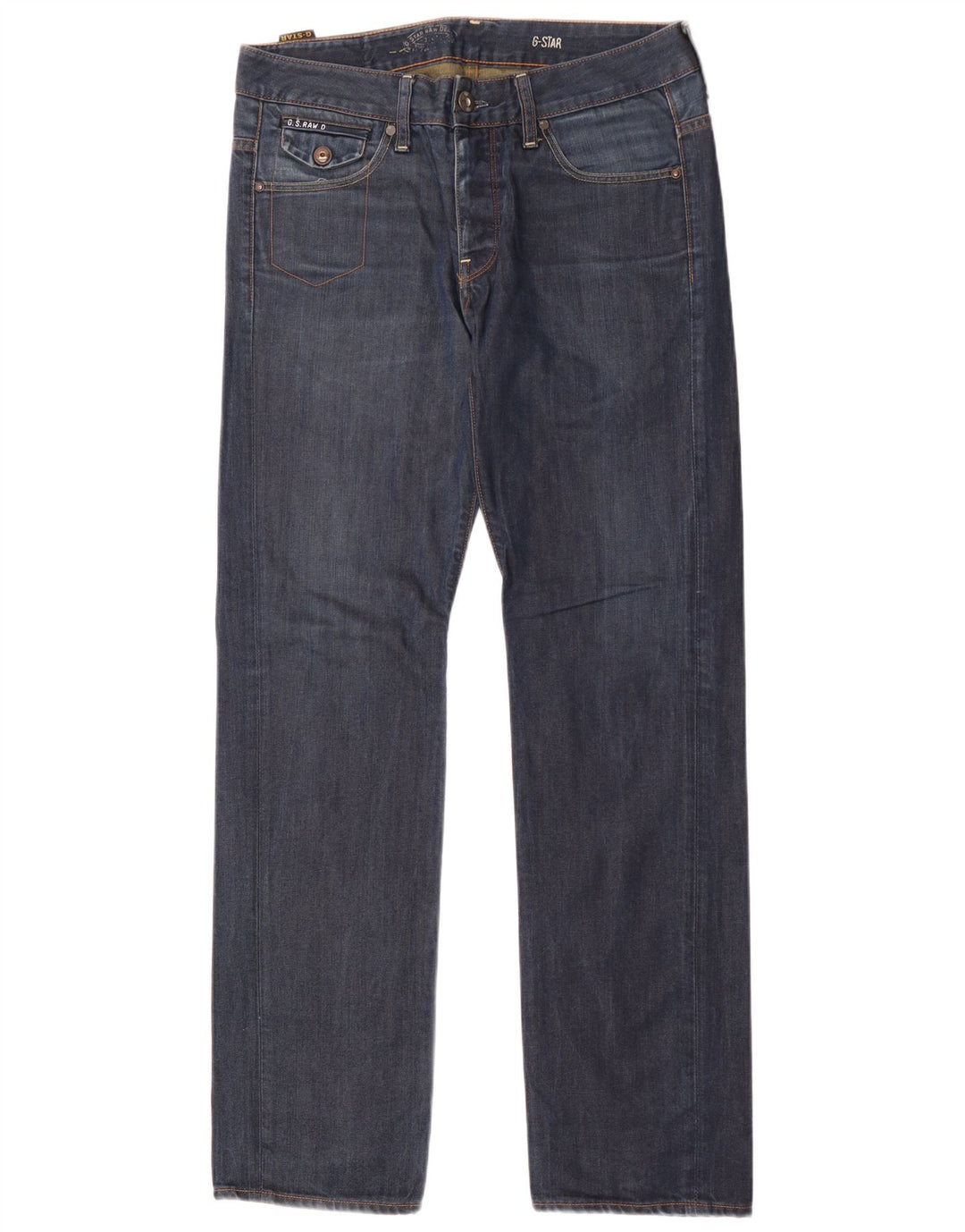 G-Star Jean droit homme W31 L34 bleu marine coton