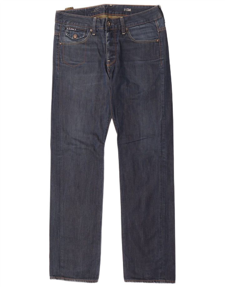 G-Star Jean droit homme W31 L34 bleu marine coton