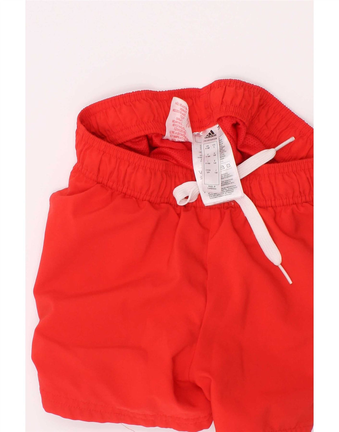 Adidas Short de Sport Garçon 9-10 Ans Rouge Polyester