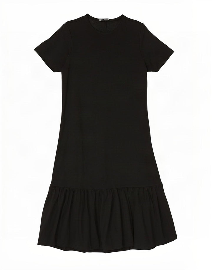 Zara Robe Maxi Femme UK 10 Petit Noir