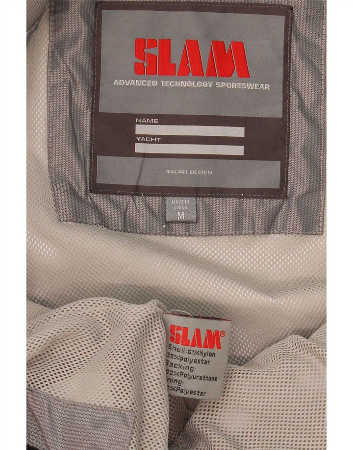 Slam Veste Bomber Femme UK 14 Nylon Gris Moyen