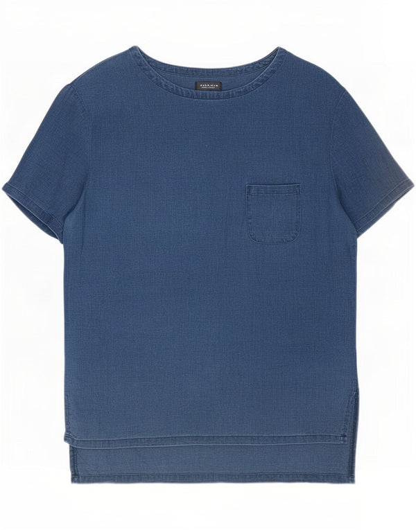 Zara T-Shirt Homme Haut Petit Bleu Marine