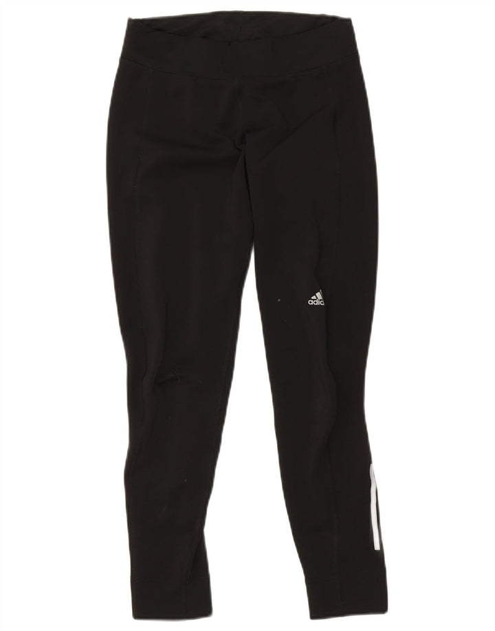 Adidas Leggings Femme UK 8/10 Petit Noir Polyester