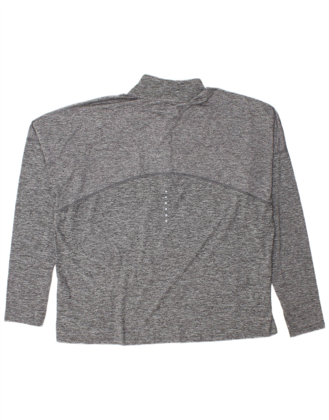 Nike Haut de survêtement à col zippé pour homme XL Gris chiné Polyester