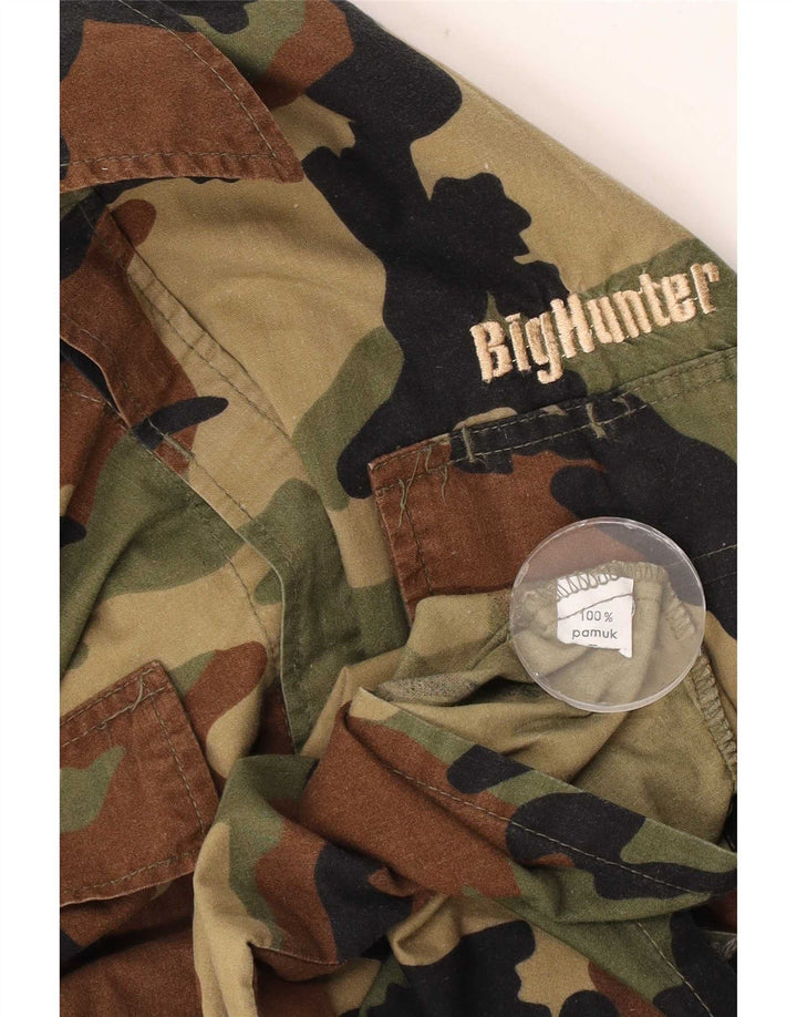Chemise militaire homme Big Hunter coton camouflage moyen multicolore