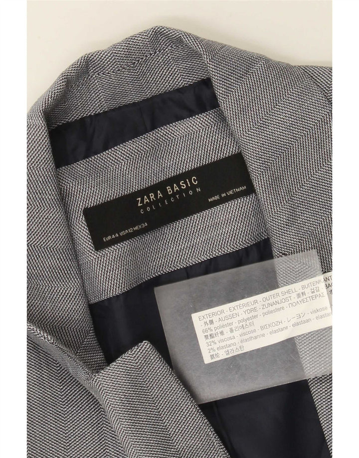 Zara Veste Blazer 1 Bouton Femme EU 44 XL Gris Polyester