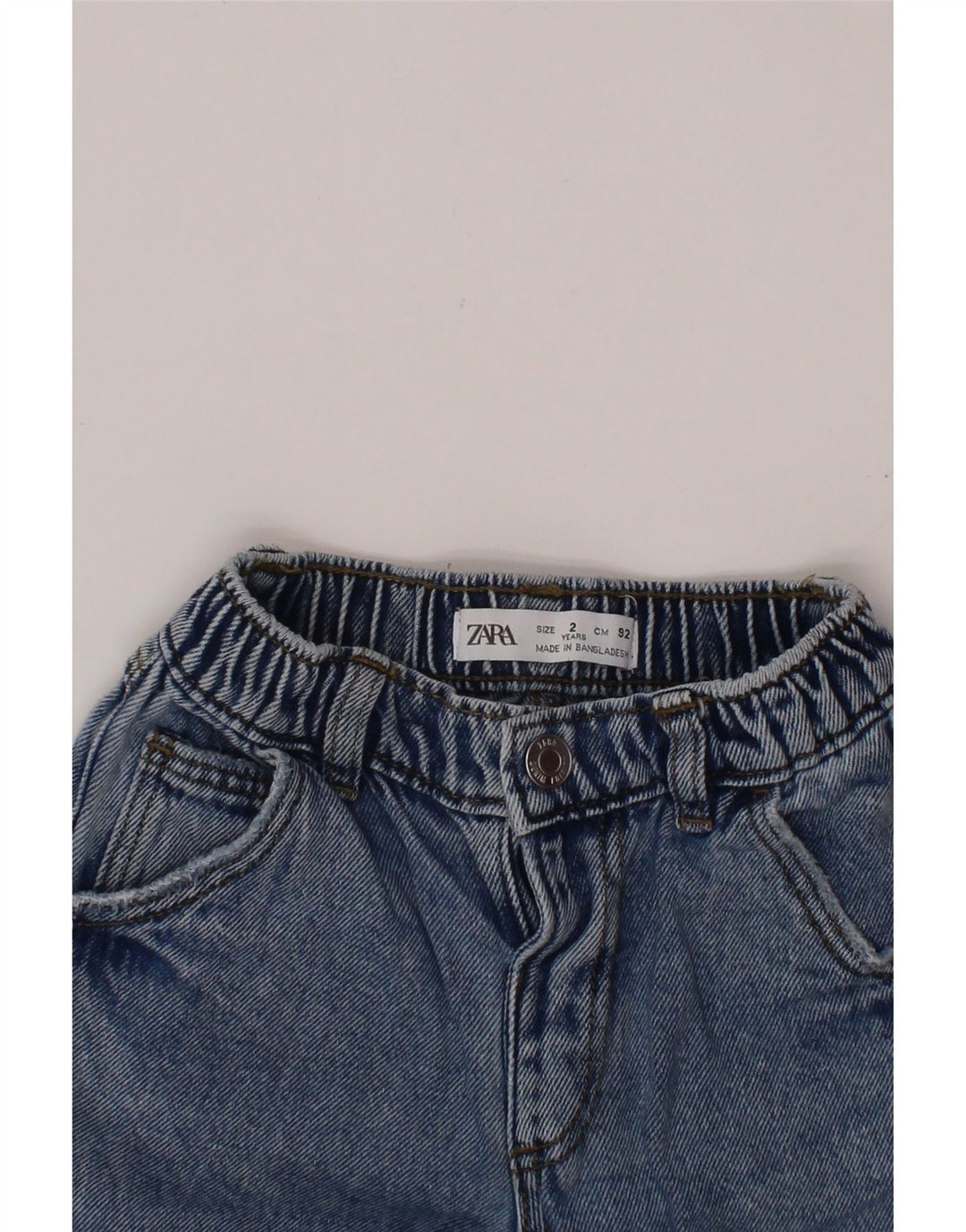 ZARA Jean droit bébé garçon 18-24 mois W18 L12 bleu coton