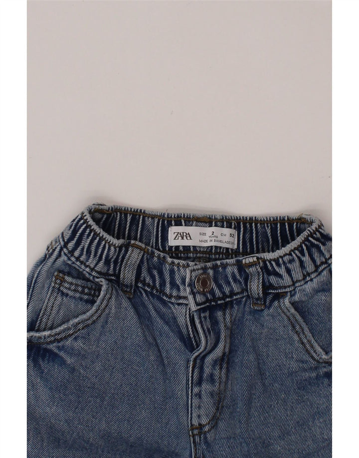 ZARA Jean droit bébé garçon 18-24 mois W18 L12 bleu coton
