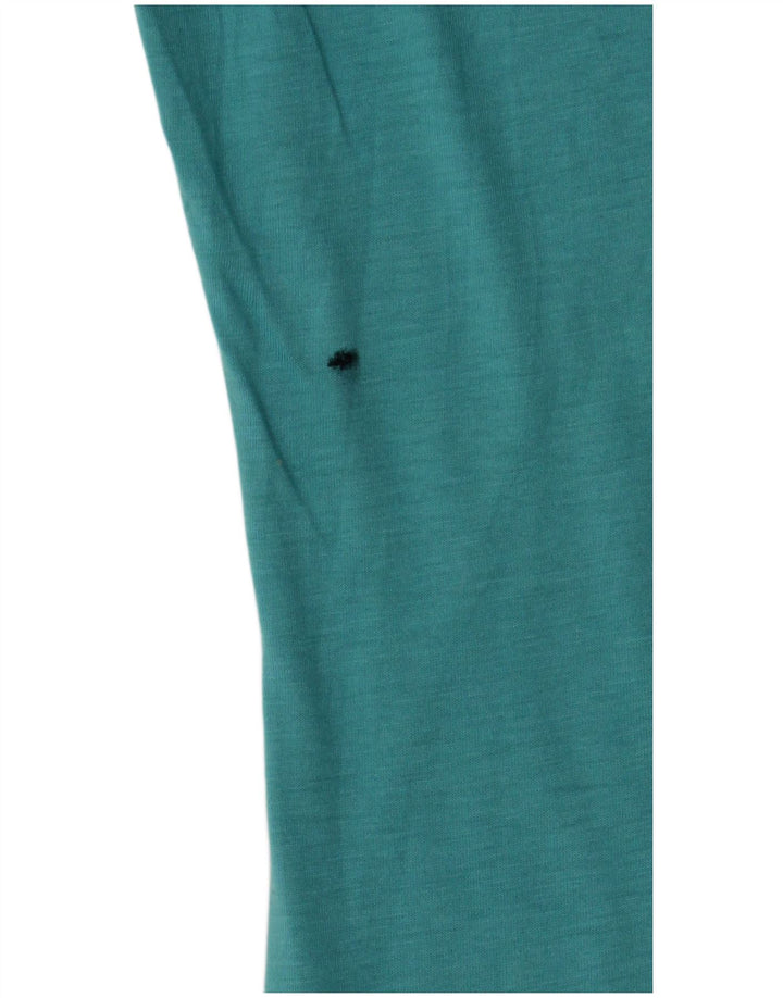 NIKE T-shirt coupe slim pour femme UK 12 Bleu moyen Polyester