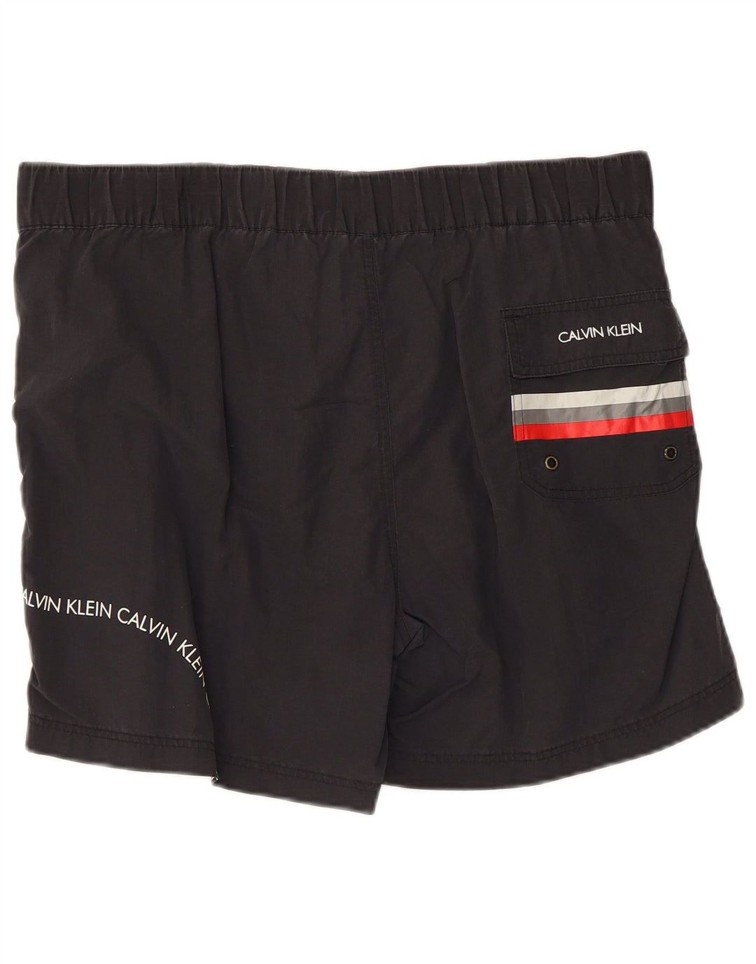 Calvin Klein Short de Bain Graphique Homme Nylon Noir Moyen