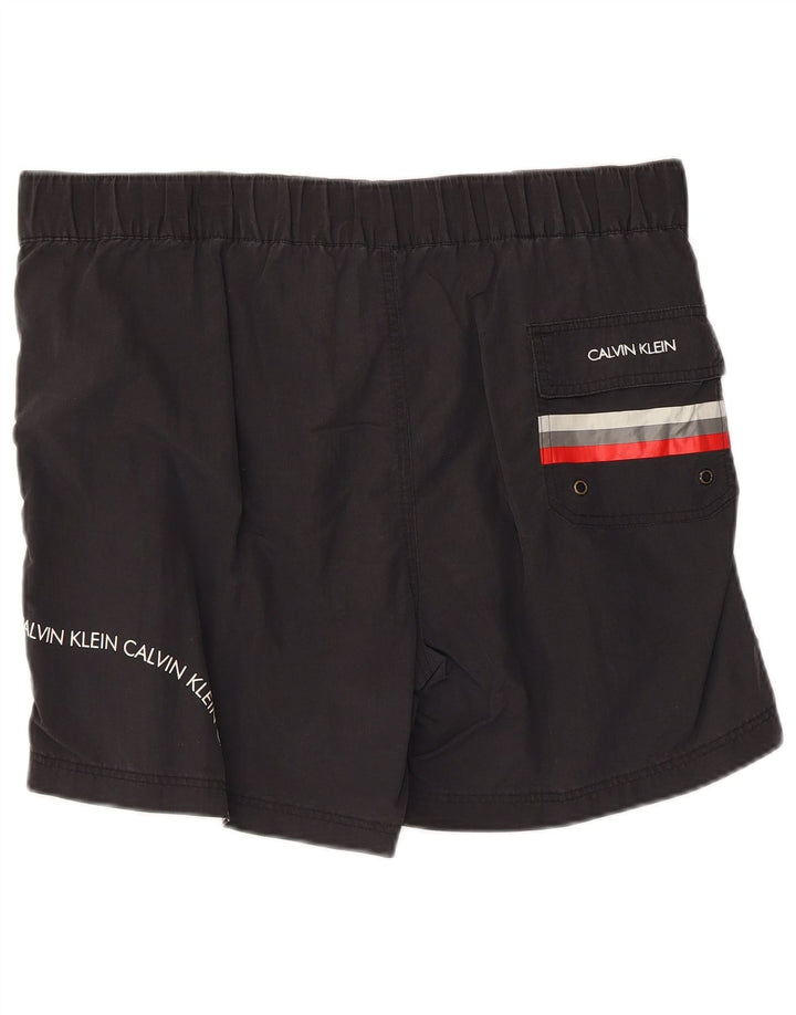 Calvin Klein Short de Bain Graphique Homme Nylon Noir Moyen