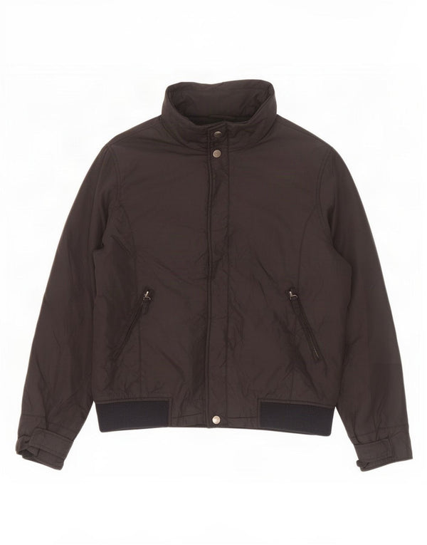 Zara Veste coupe-vent à capuche pour homme UK 40 Large Noir