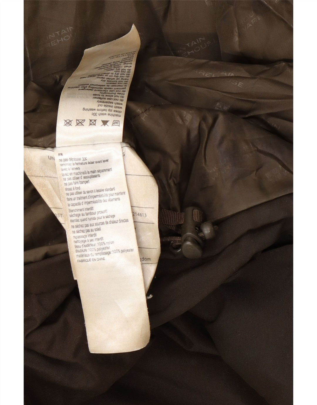 Mountain Warehouse Parka à capuche pour homme UK 38 en nylon marron moyen