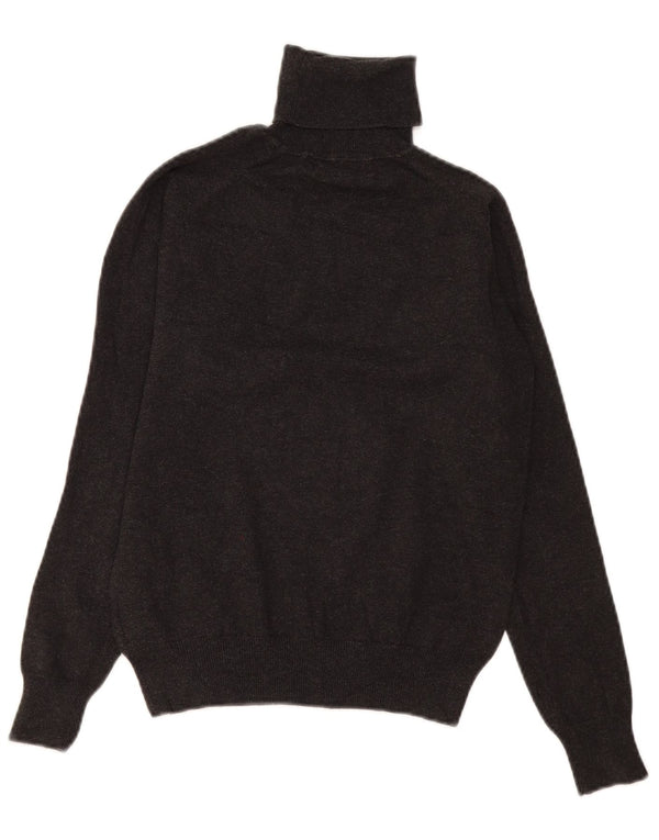 Zara Pull col roulé pour femme UK 14 Large Gris Coton
