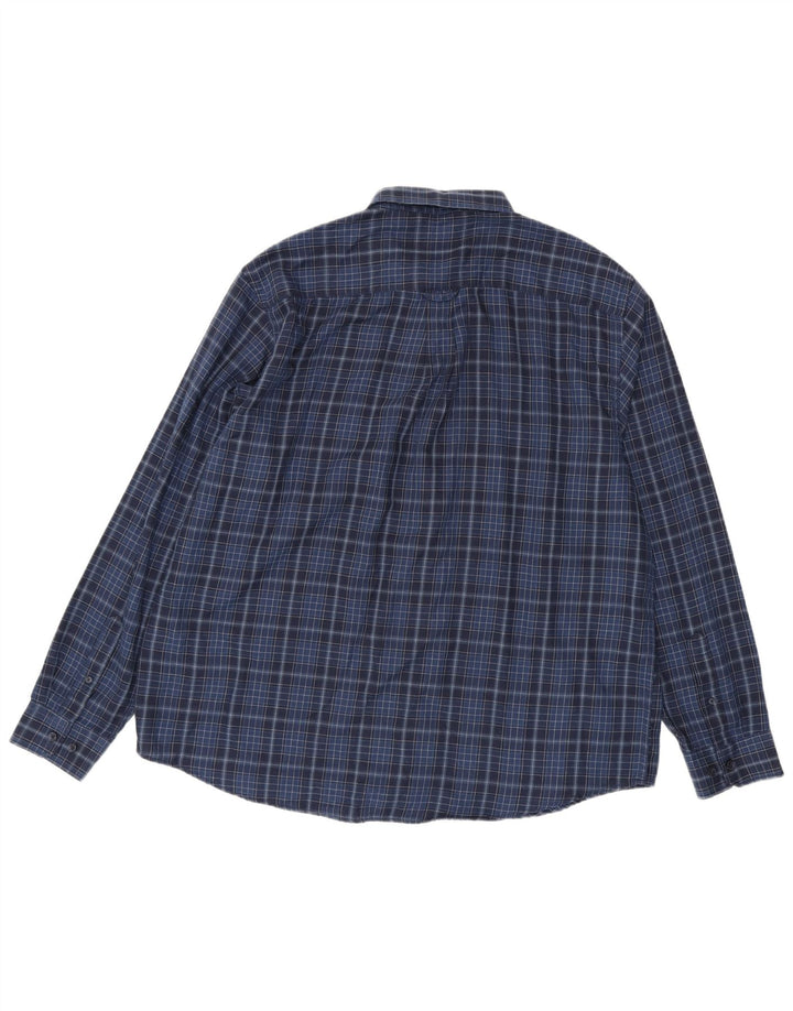 James Pringle Chemise Homme 2XL Bleu Marine à Carreaux Polyester