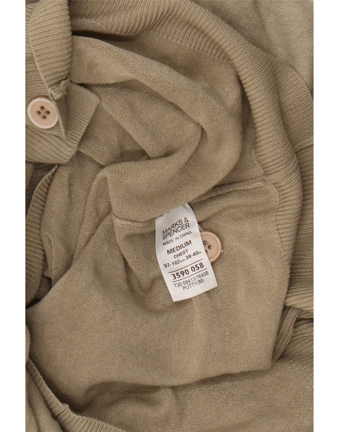 Marks & Spencer Pull cardigan Blue Harbor pour femme UK 12 Beige moyen
