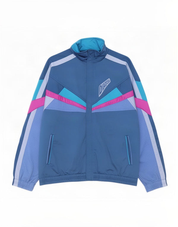 Diadora Veste de survêtement graphique pour hommes UK 40 Bleu moyen Colourblock