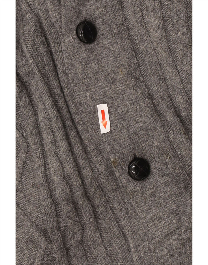 Marks & Spencer Pull Cardigan Blue Harbour pour Homme 2XL Gris Moucheté