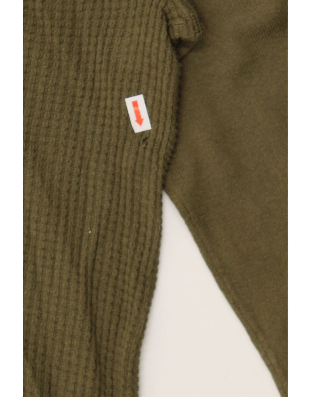 LEE Mens Crew Neck Jumper Sweater Medium Khaki Cotton Vintage Lee and Second-Hand Lee from Messina Hembry 