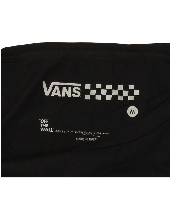 VANS T-shirt graphique pour femme UK 12 Noir moyen
