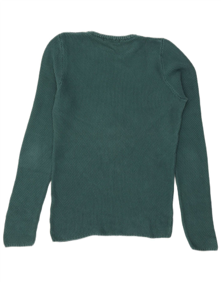 Zara Pull Col Ras Du Cou Homme Vert Moyen