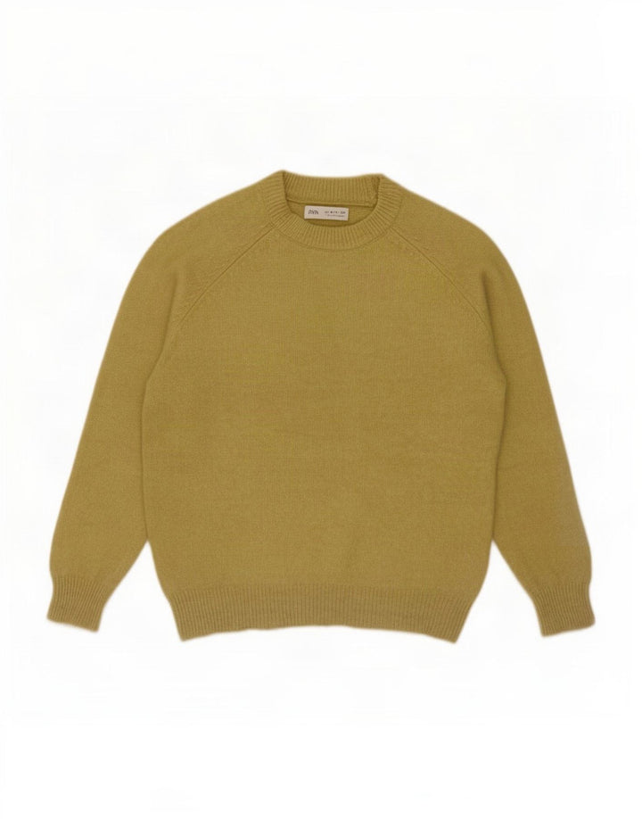 Zara Pull ras du cou pour garçon 9-10 ans Vert Polyester