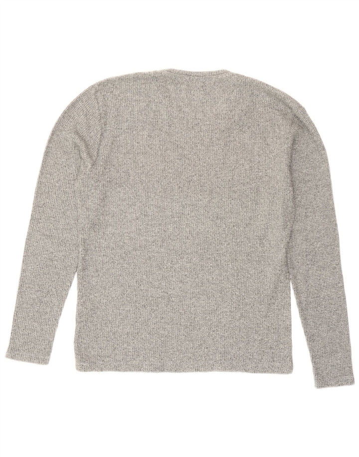 Zara Homme Top Manches Longues Petit Gris Moucheté Coton