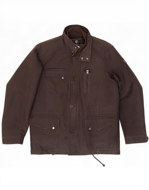 Basefield Veste utilitaire Sherpa pour homme UK 42 XL Marron Coton