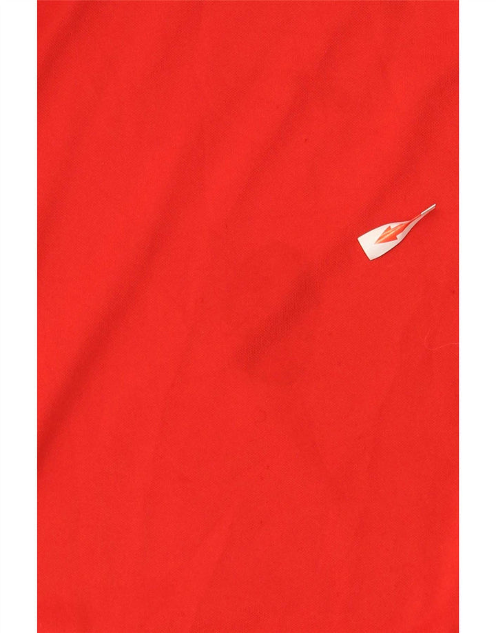 Fila Haut à manches longues pour hommes en polyester color block grand rouge